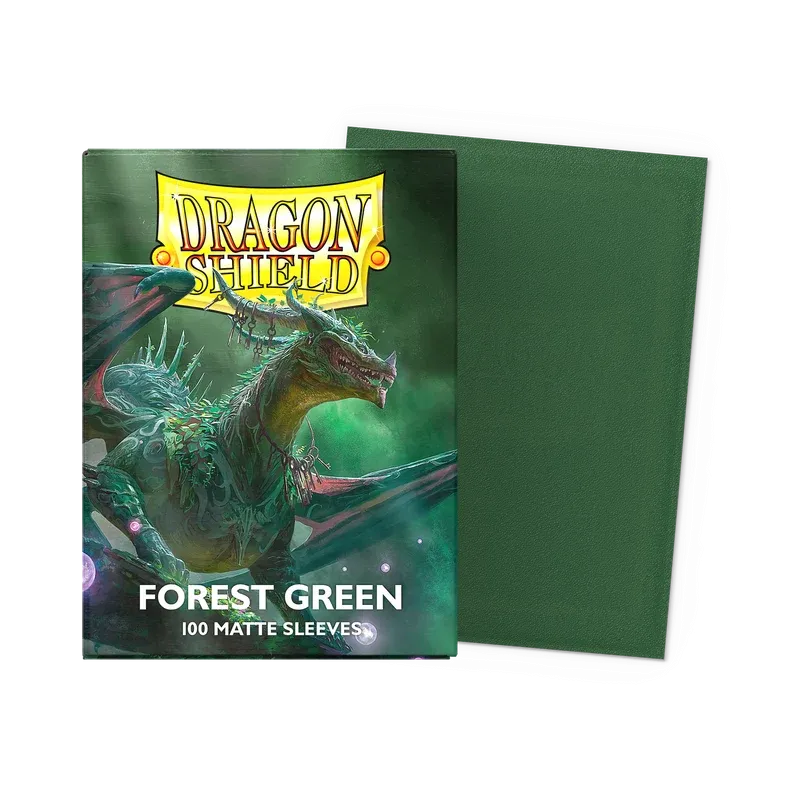 100 Dragon Shield Matte Sleeves - Forest Green