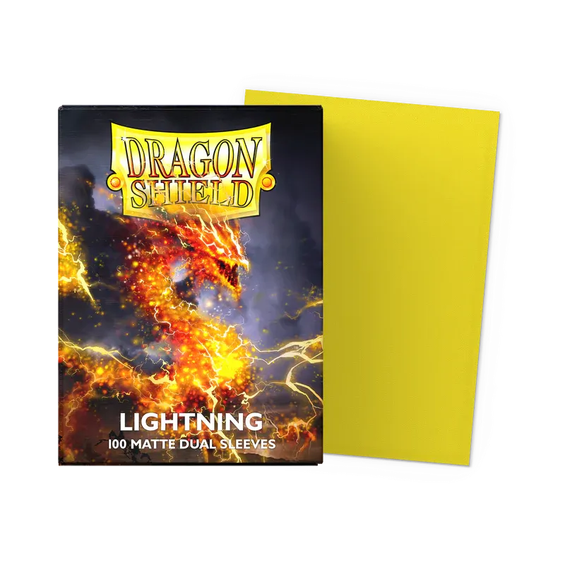 100 Dragon Shield Sleeves - Matte Dual Lightning
