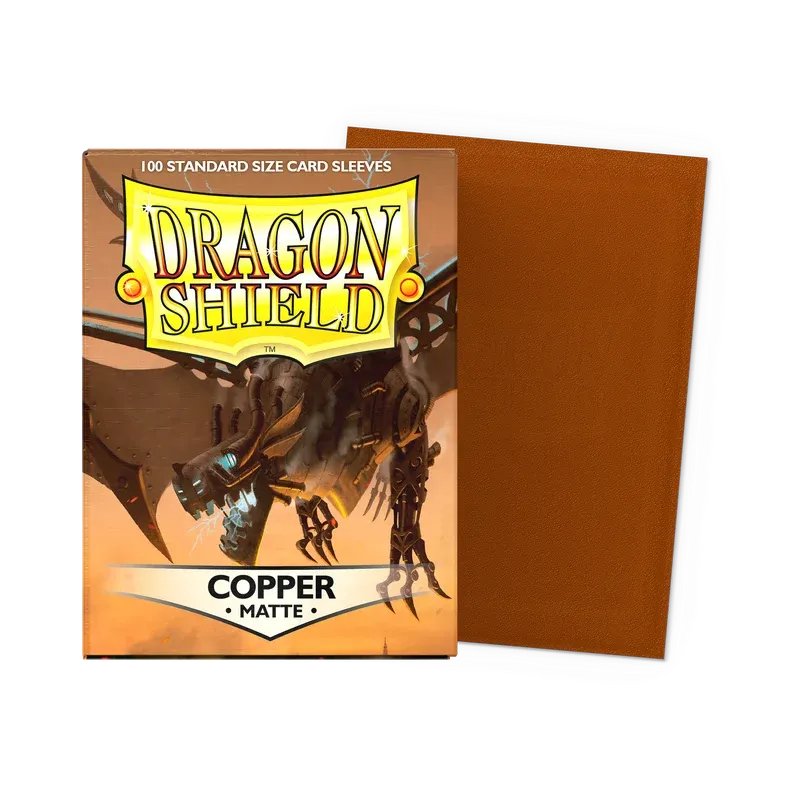 100 Dragon Shield Sleeves - Matte Copper