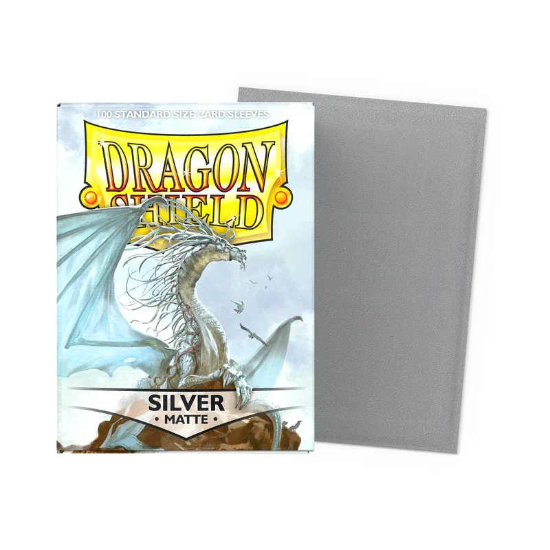 100 Dragon Shield Sleeves - Matte Silver
