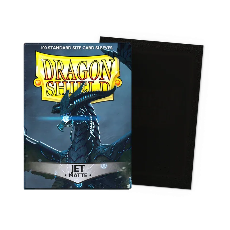 100 Dragon Shield Sleeves - Matte Jet