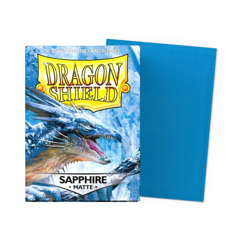 100 Dragon Shield Sleeves - Matte Sapphire