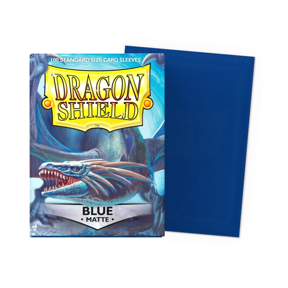 100 Dragon Shield Sleeves - Matte Blue