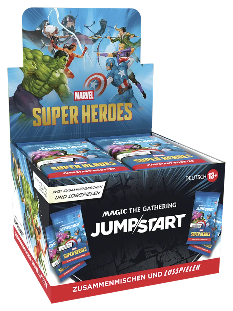 Magic: The Gathering | Marvel Super Heroes Jumpstart-Booster-Display DE