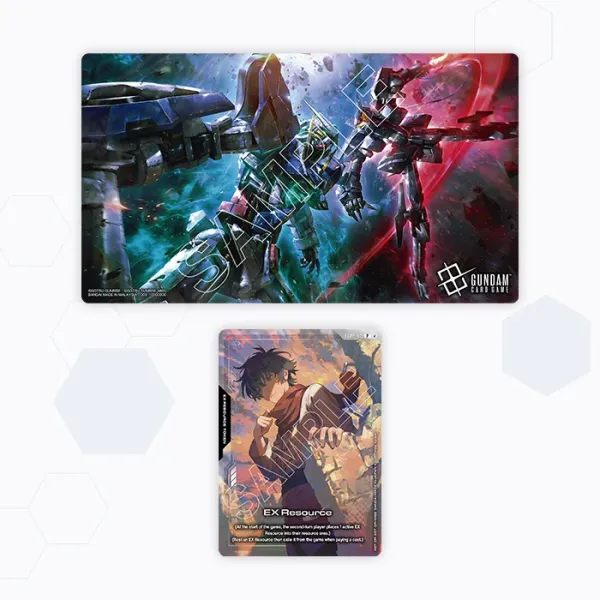 Produkt Gundam Card Game Playmat and Card Set Mobile Suit Gundam 00 Foto