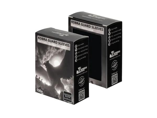 Produkt KOBRA Guard Dual Matte Standard Size Card Sleeves 100x - Shadow Black Foto