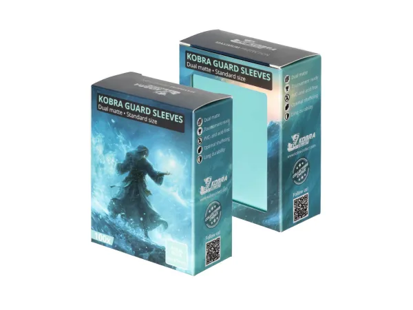 Produkt KOBRA Guard Dual Matte Standard Size Card Sleeves 100x - Aqua Blue Foto