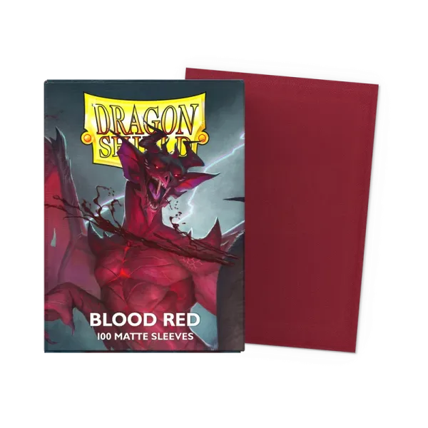 Produkt 100 Dragon Shield Sleeves - Matte Blood Red Foto
